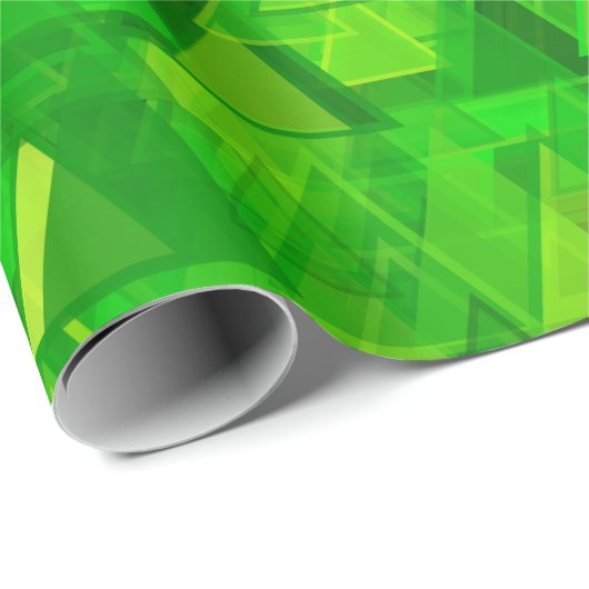 "Forest" van het groene driehoekspatroon Cadeaupapier (Rol Hoek)