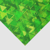 "Forest" van het groene driehoekspatroon Tissuepapier (Detail)