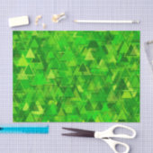 "Forest" van het groene driehoekspatroon Tissuepapier (Craft)