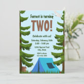 Forest verjaardagsuitnodiging kaart (Staand voorkant)