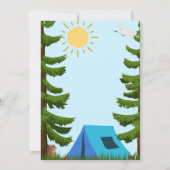 Forest verjaardagsuitnodiging kaart (Achterkant)