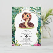 Forest Viper Snake Verjaardag Kaart (Staand voorkant)