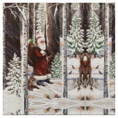 Forest Visitor 2 Fabric Stof (Close Up)