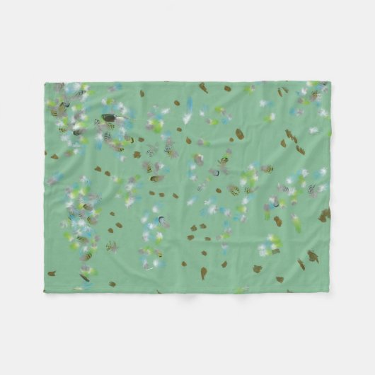 Forest Vods Fleece Blanket Deken (Voorkant (Horizontaal))
