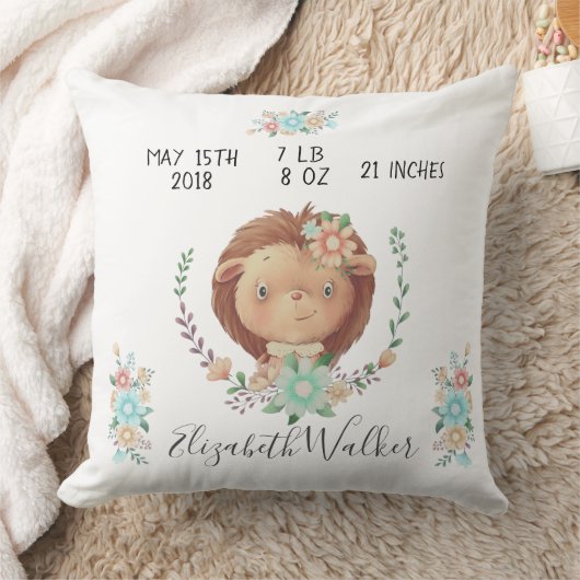 Forest Vrienden Leuke Egel Geboorte Stats Kwekerij Kussen (Deken)