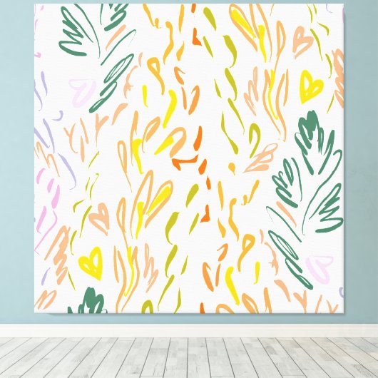 Forest Wallart Canvas Afdruk (Insitu (Houten vloer))