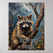 Forest Watcher: Wasbeer op een ledemaat Poster (Voorkant)