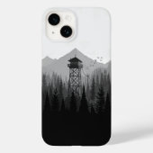 Forest Watchtower Minimalistische telefoonhoesje z Case-Mate iPhone Case (Achterkant)