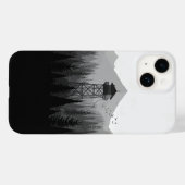 Forest Watchtower Minimalistische telefoonhoesje z Case-Mate iPhone Case (Achterkant (horizontaal))