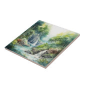 Forest Waterfall Tegeltje (Zijkant)