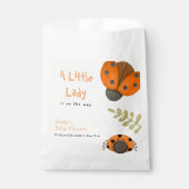 Forest Waterverf Little Ladybug Baby shower Bedankzakje (Voorkant)