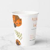 Forest Waterverf Little Ladybug Baby shower Papieren Bekers (Rechts)