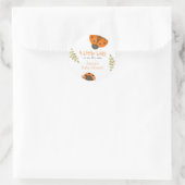 Forest Waterverf Little Ladybug Baby shower Ronde Sticker (Tas)