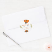 Forest Waterverf Little Ladybug Baby shower Ronde Sticker (Envelop)