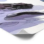 Forest Waterverf schilderij Art Print (Hoek)