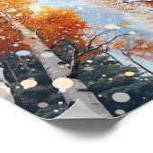 Forest Waterverf schilderij Art Print (Hoek)