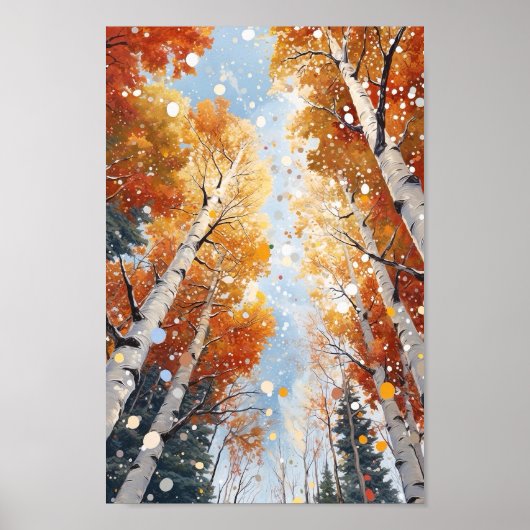 Forest Waterverf schilderij Art Print (Voorkant)