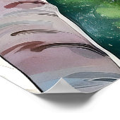 Forest Waterverf schilderij Art Print (Hoek)