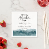 Forest Waterverf Wedding Servet (Insitu)