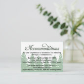 Forest Wedding Accommodation - Receptie Kaarten (Staand voorkant)