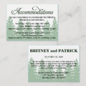 Forest Wedding Accommodation - Receptie Kaarten (Voorkant / Achterkant)