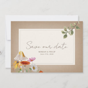 Forest Wedding Cardstock geïnspireerd om de datum  Save The Date