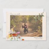 Forest Wedding Photo Save the Date (Voorkant)