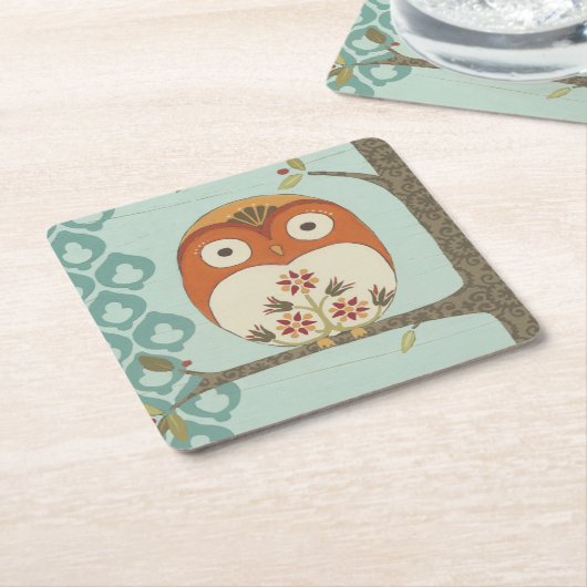 Forest Whimsy I Kartonnen Onderzetters (Schuin)