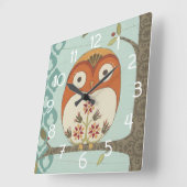 Forest Whimsy I Vierkante Klok (Hoek)