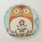 Forest Whimsy II Rond Kussen (Achterkant)