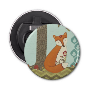 Forest Whimsy III Button Flesopener
