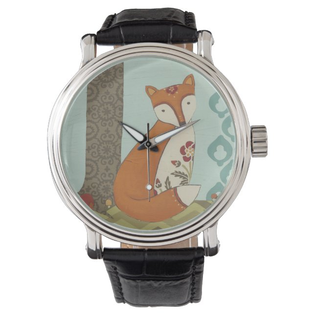Forest Whimsy III Horloge (Voorkant)