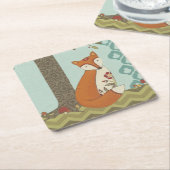 Forest Whimsy III Kartonnen Onderzetters (Schuin)