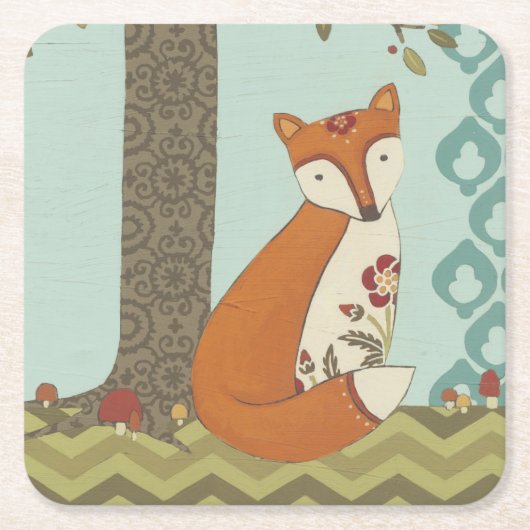 Forest Whimsy III Kartonnen Onderzetters (Voorkant)