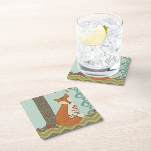 Forest Whimsy III Kartonnen Onderzetters (Insitu)