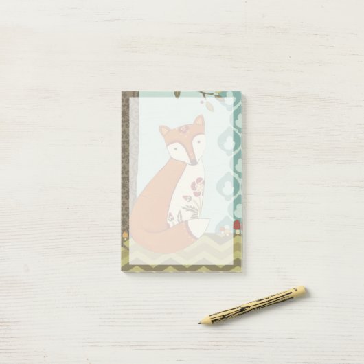 Forest Whimsy III Post-it® Notes (Op bureau)