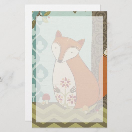 Forest Whimsy IV Briefpapier (Voorkant / Achterkant)