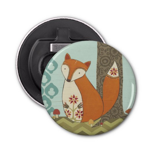 Forest Whimsy IV Button Flesopener (Voorkant)