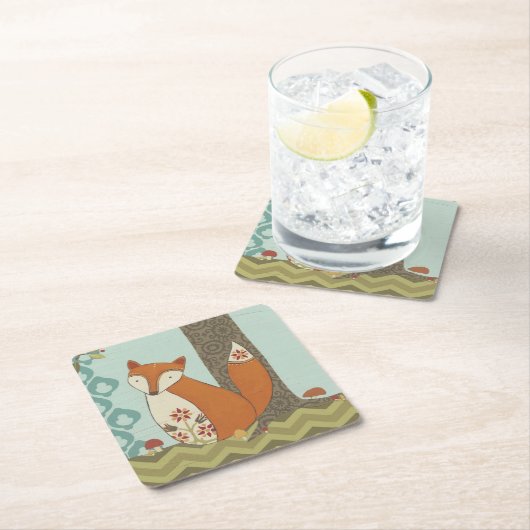 Forest Whimsy IV Kartonnen Onderzetters (Insitu)