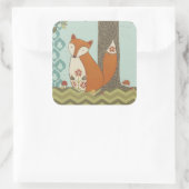 Forest Whimsy IV Vierkante Sticker (Tas)