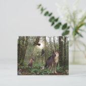 Forest Wilde Dieren Wildlife Natuur Briefkaart (Staand voorkant)