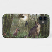 Forest Wilde Dieren Wildlife Natuur iPhone Case (Achterkant (horizontaal))