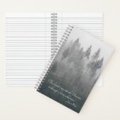 Forest Wilderness Foto met John Muir Quote Notitieboek (Binnen)