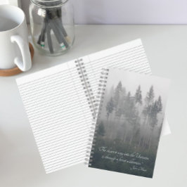 Forest Wilderness Foto met John Muir Quote Notitieboek
