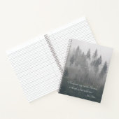 Forest Wilderness Foto met John Muir Quote Notitieboek (Binnen)