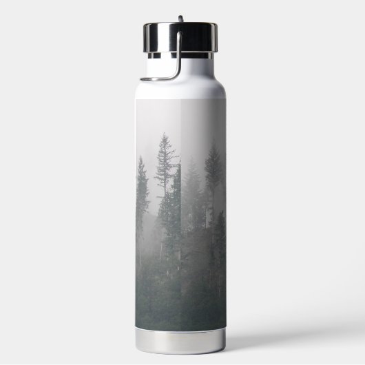 Forest Wilderness Foto met John Muir Quote Waterfles (Rechts)