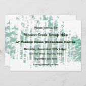 Forest Wilderness Outdoor Park Group Hike Event Kaart (Voorkant / Achterkant)
