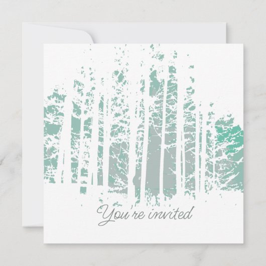 Forest Wilderness Outdoor Park Verjaardag Kaart (Achterkant)