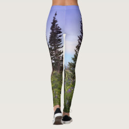 Forest Wildflower Dawn Foto Leggings