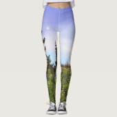 Forest Wildflower Dawn Foto Leggings (Voorkant)